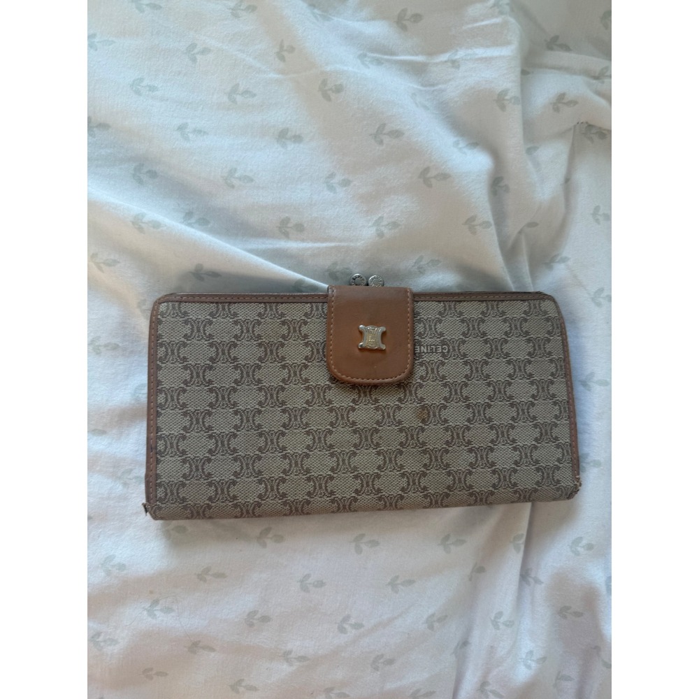 Celine Kisslock Wallet OS Brown Fair